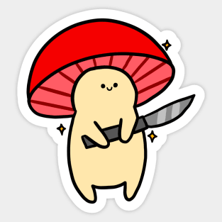 murderous mushroom Sticker